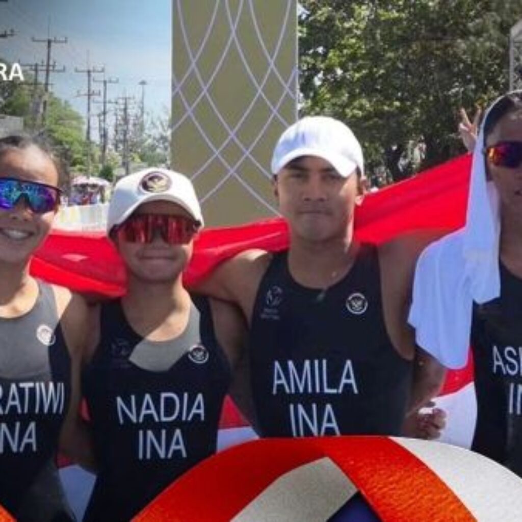 Sapu Bersih Aquathlon, Tim Triathlon Indonesia Borong Tiga Emas di SEA Games 2025