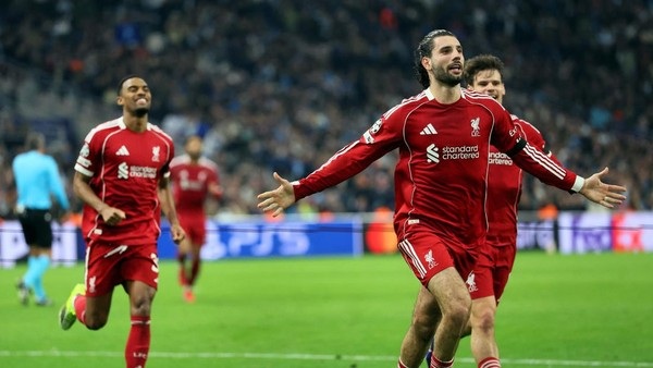 Liverpool Kian Konsisten di Liga Champions Usai Menang 3-0 atas Marseille