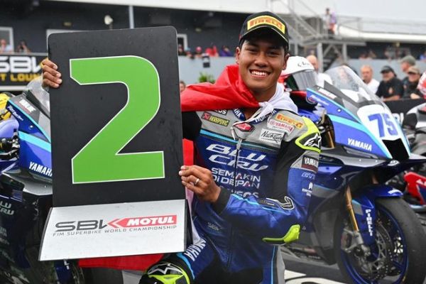 Cetak Sejarah, Rider Yamaha Indonesia Aldi Satya Mahendra Naik Podium WorldSSP 2026