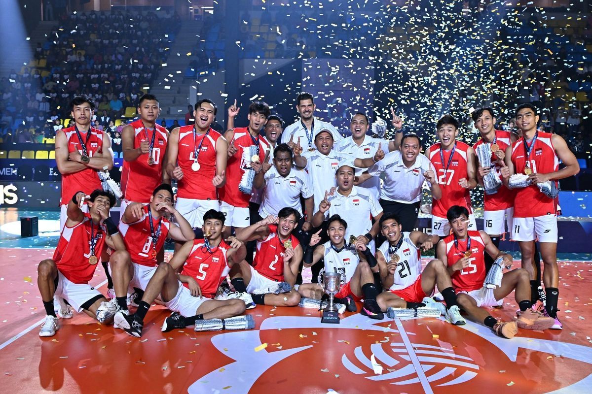 Kalahkan Korsel, Timnas Voli Putra Indonesia Juara Piala Bola Voli Putra AVC 2026