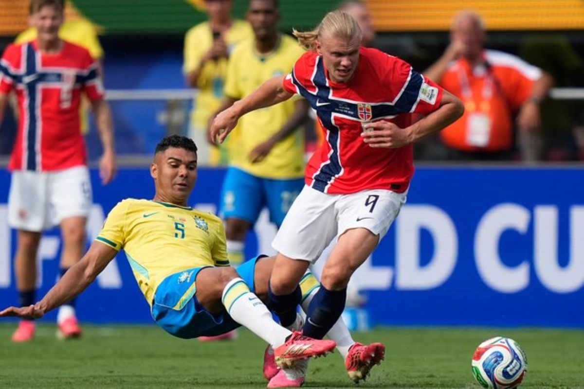 Brazil Tersingkir, Norwegia Menang 2-1 Berkat Dua Gol Erling Haaland